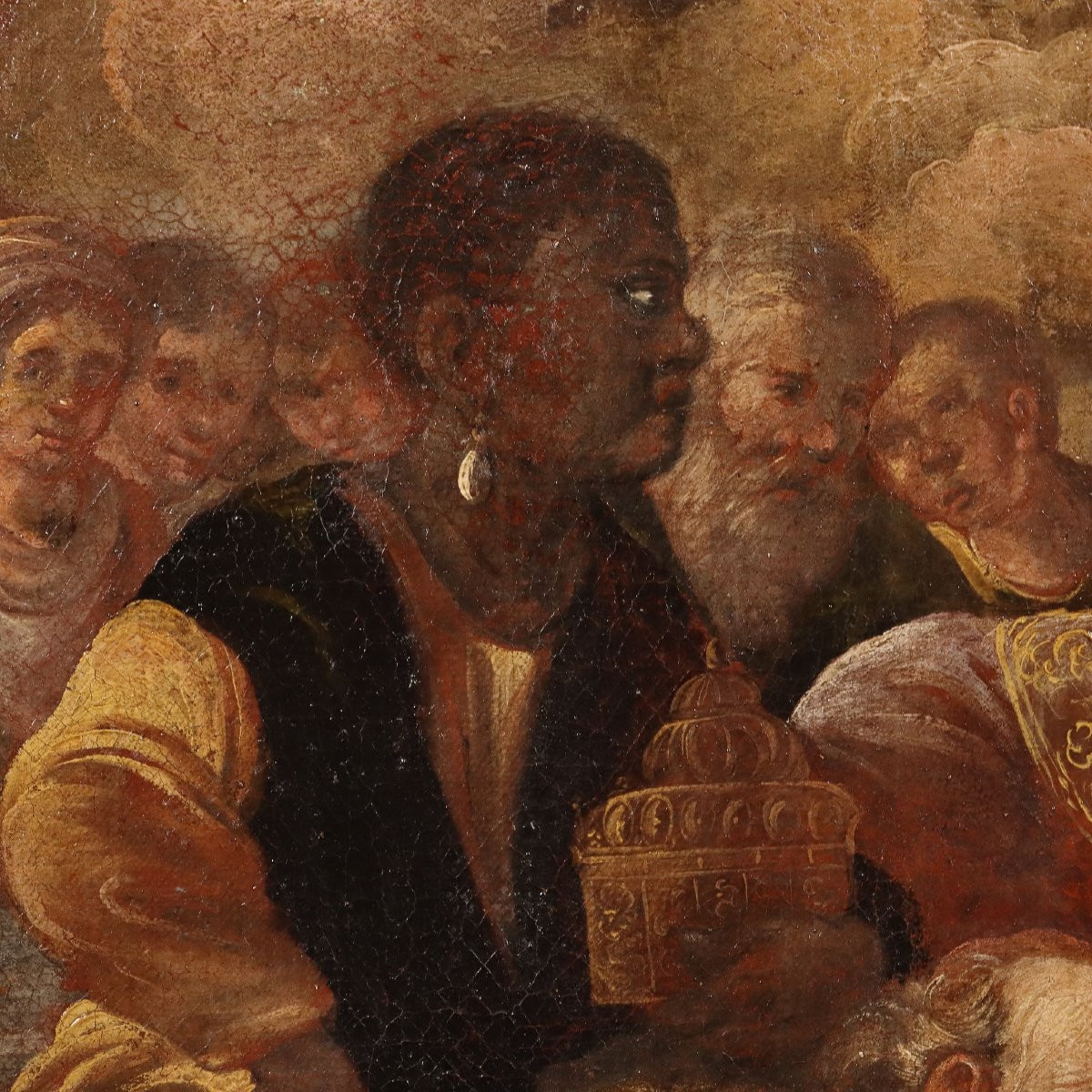 Dipinto Adorazione dei Magi XVII Secolo-photo-1
