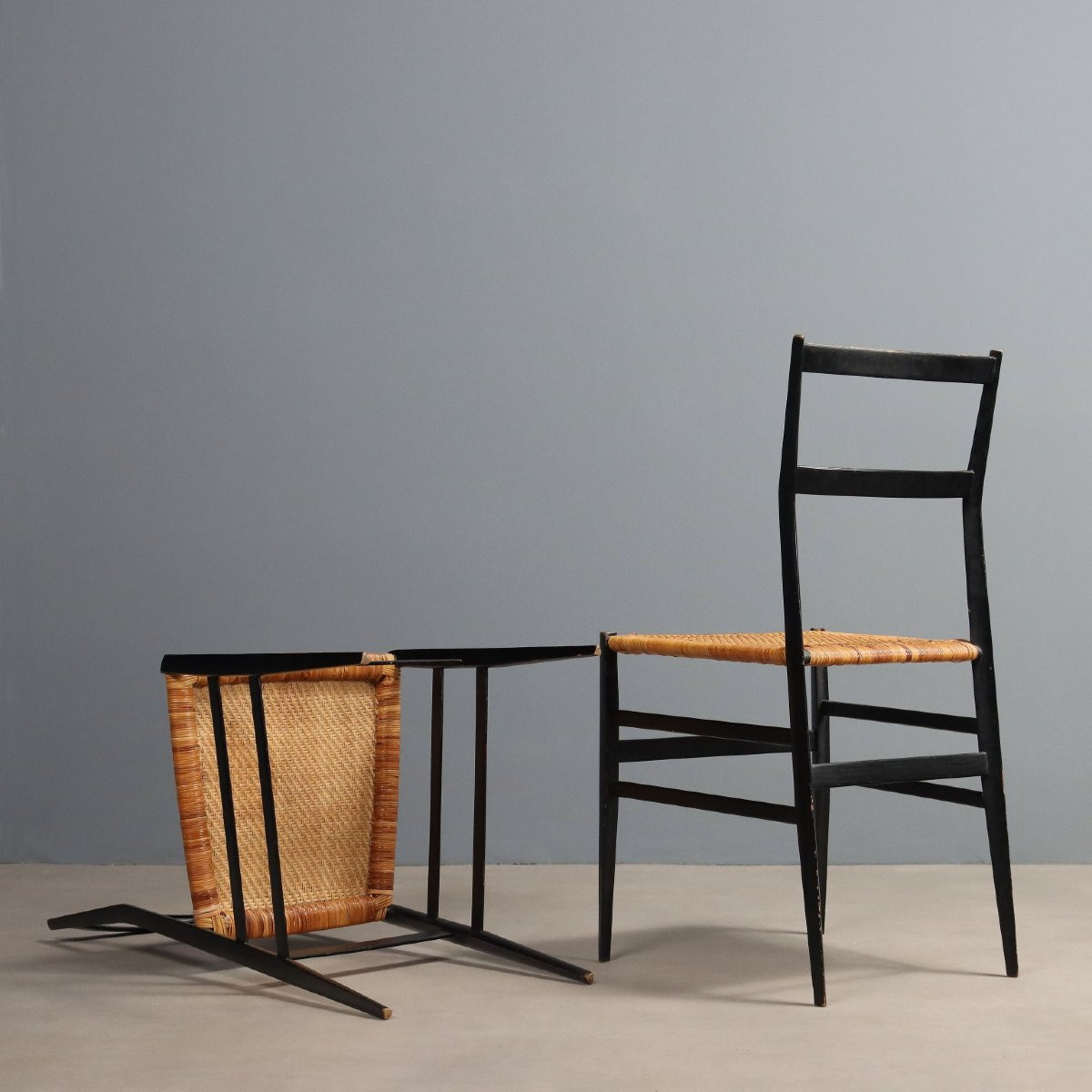 Coppia di Sedie '699 Superleggera' di Gio Ponti Cassina Anni 60-photo-4