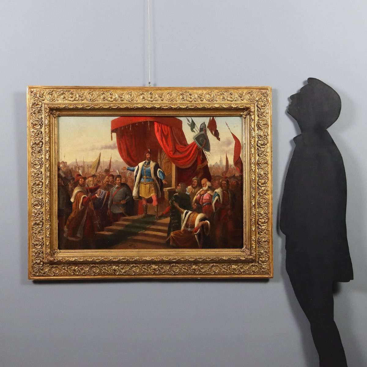 Dipinto con Soggetto Storico XIX Secolo-photo-2