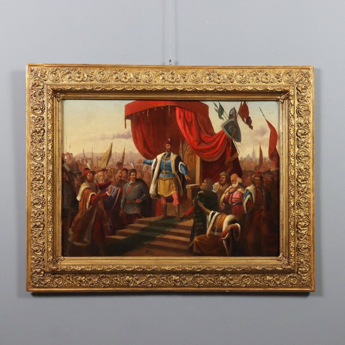 Dipinto con Soggetto Storico XIX Secolo