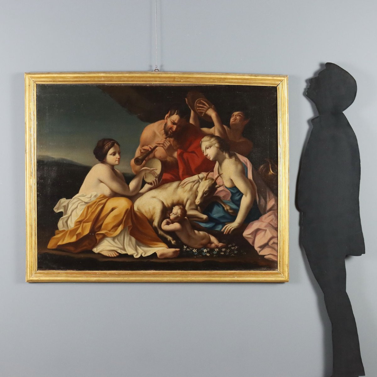 Dipinto L'Infanzia di Giove Ambito di Carlo Cignani  XVIII Secolo-photo-2