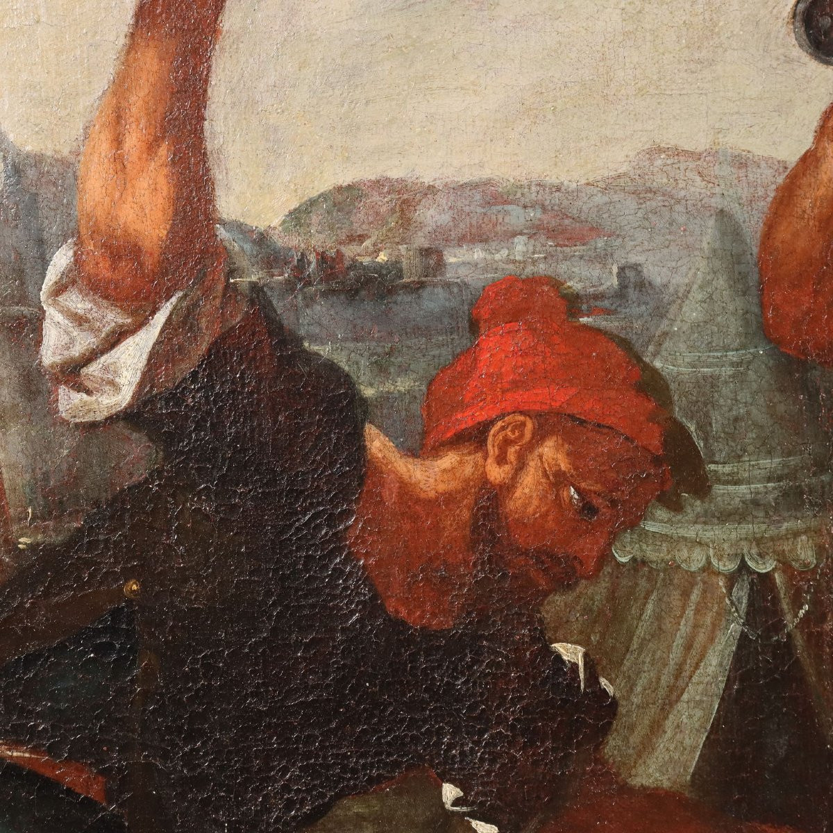 Dipinto di Scena di Richiesta di Clemenza XVII Secolo-photo-1