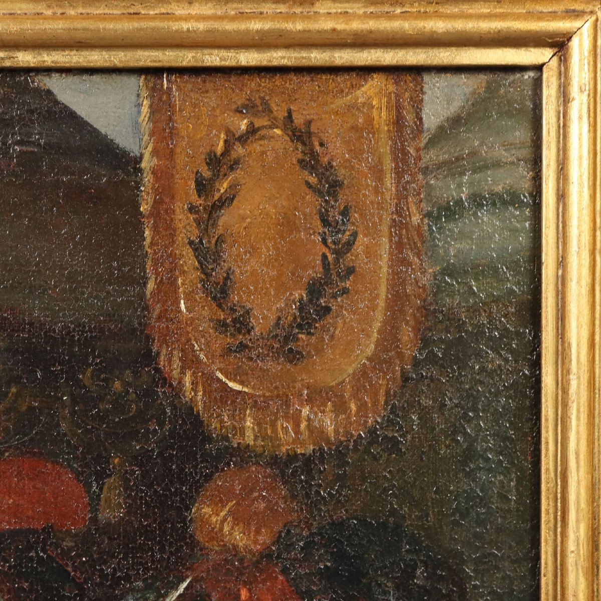 Dipinto di Scena di Richiesta di Clemenza XVII Secolo-photo-3