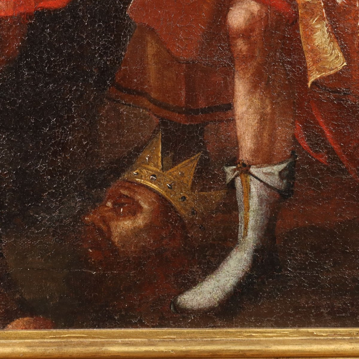 Dipinto di Scena di Richiesta di Clemenza XVII Secolo-photo-4