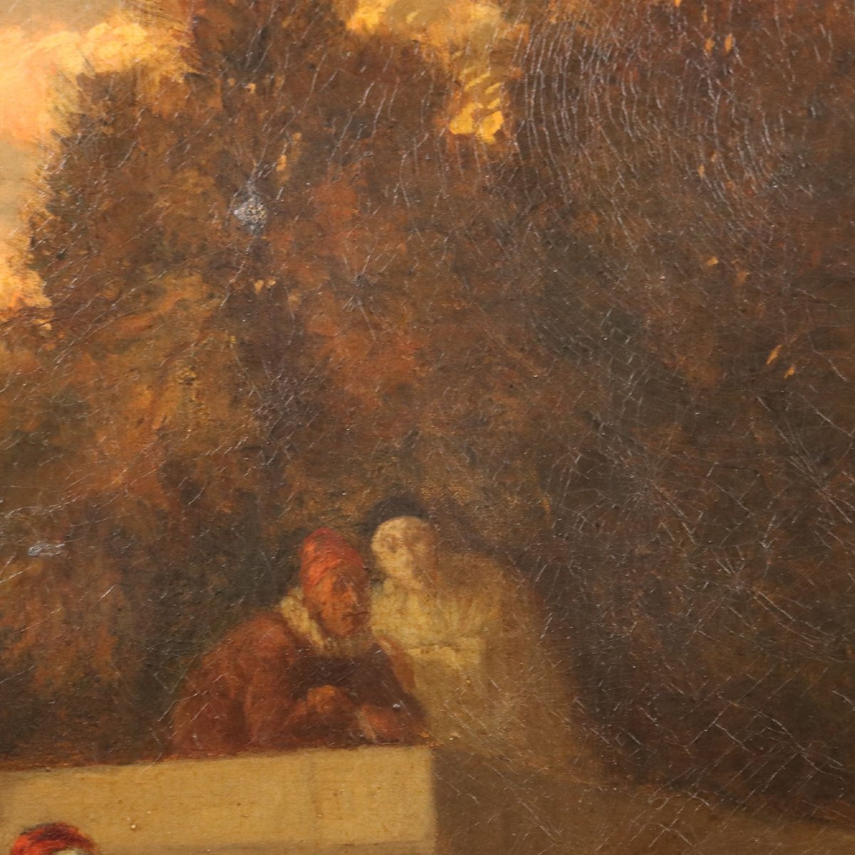 Dipinto La Presentazione Scuola Francese XIX Secolo-photo-3