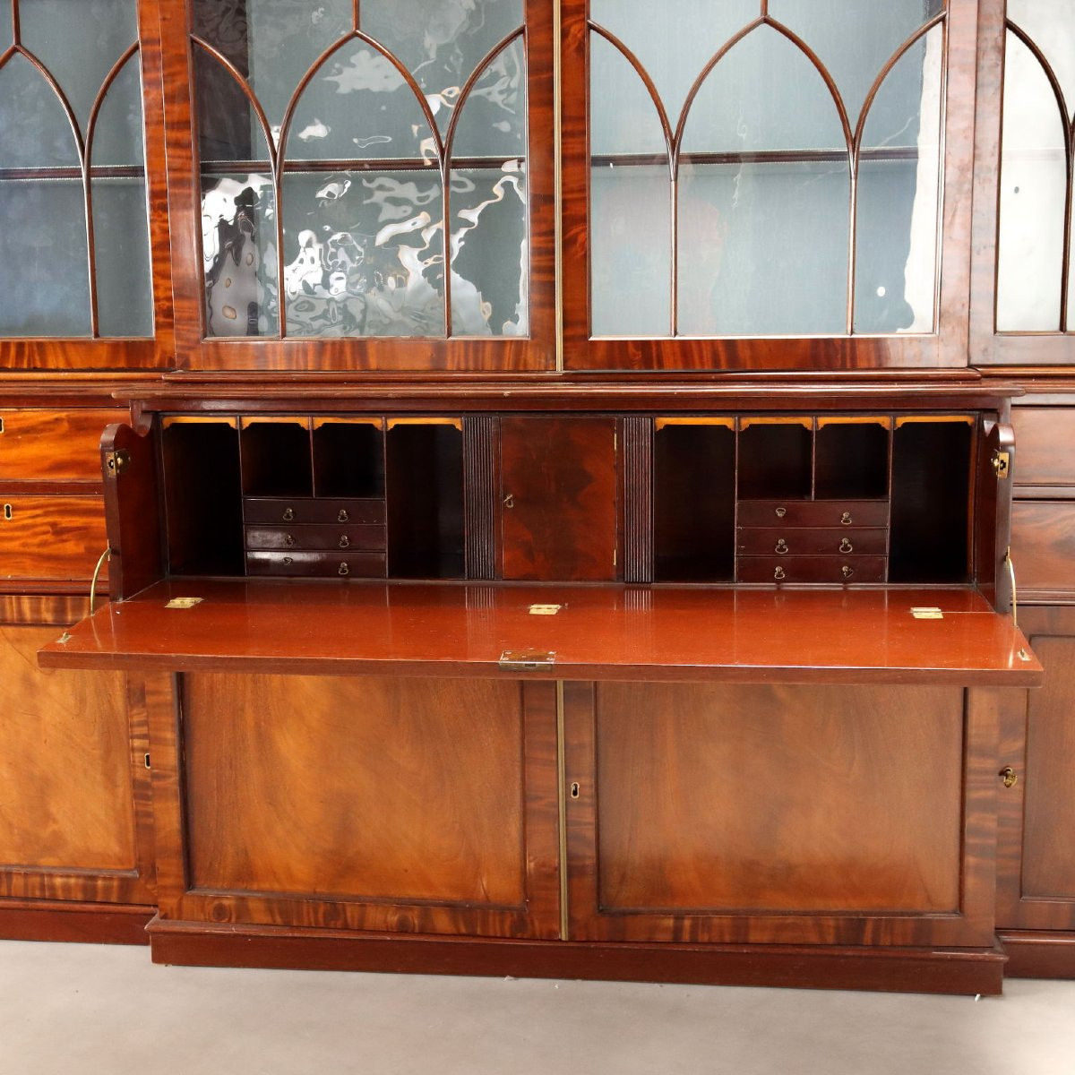 Libreria in Mogano e Piuma di Mogano Inghilterra Primo Quarto XIX Secolo-photo-3