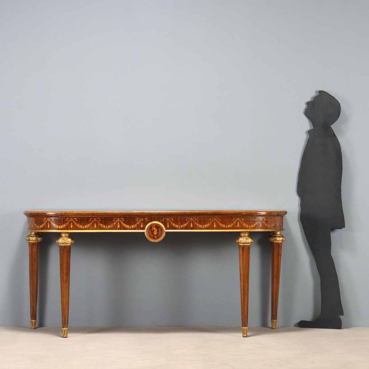 Consolle in Stile Neoclassico in Noce Italia Inizio XX Secolo-photo-2