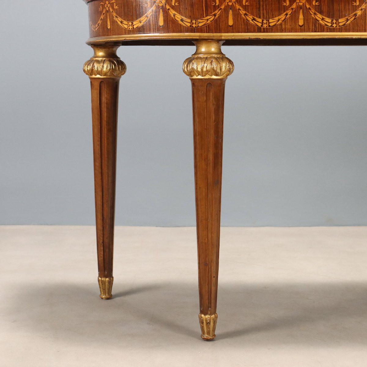 Consolle in Stile Neoclassico in Noce Italia Inizio XX Secolo-photo-1
