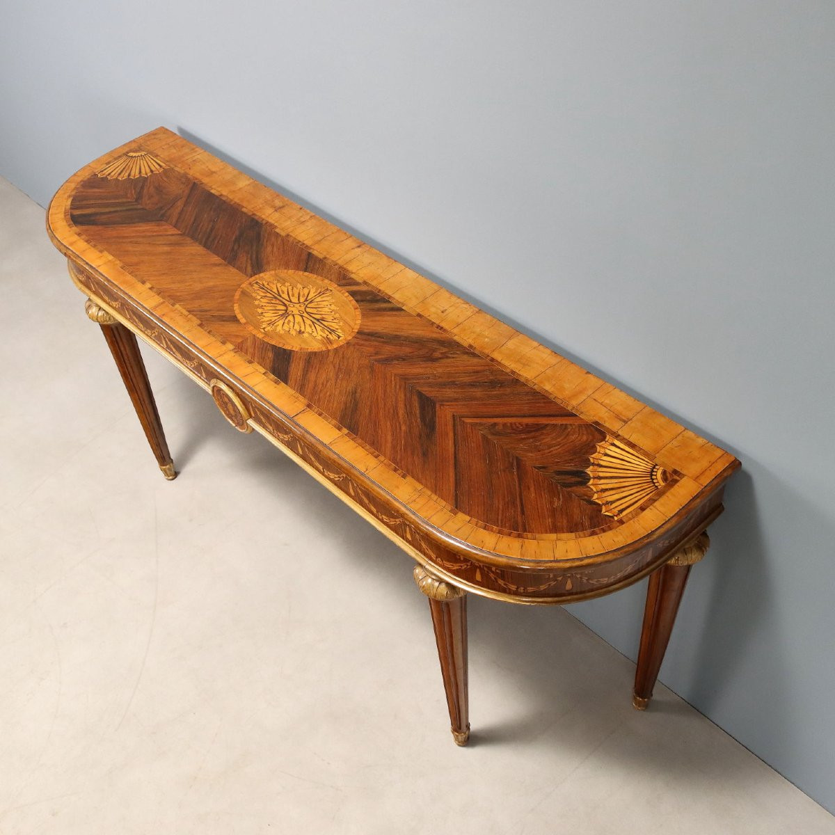 Consolle in Stile Neoclassico in Noce Italia Inizio XX Secolo-photo-2