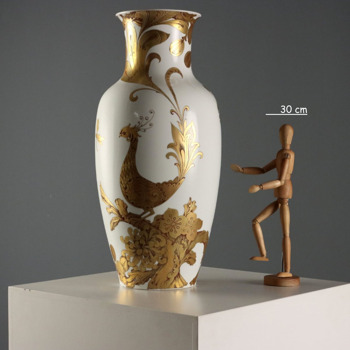 Grande Vaso in Porcellana Manifattura Kaiser Serenade Germania Anni '70-photo-2