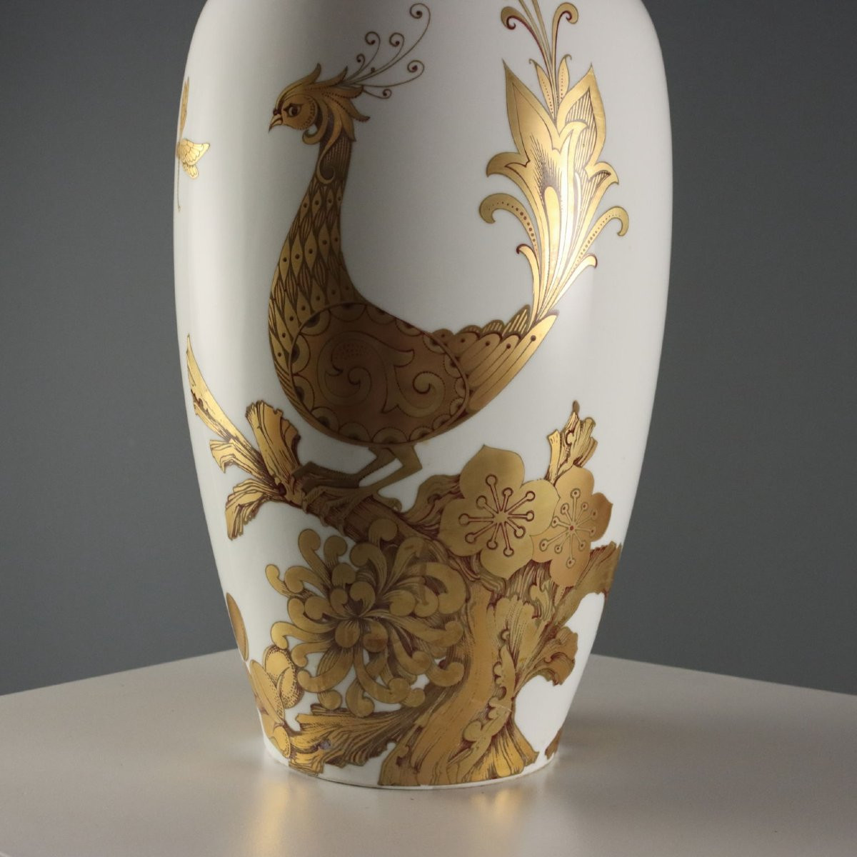 Grande Vaso in Porcellana Manifattura Kaiser Serenade Germania Anni '70-photo-3