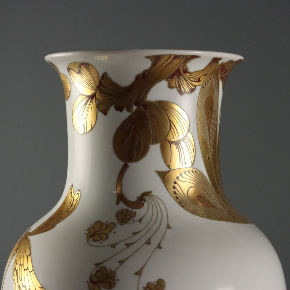 Grande Vaso in Porcellana Manifattura Kaiser Serenade Germania Anni '70-photo-1