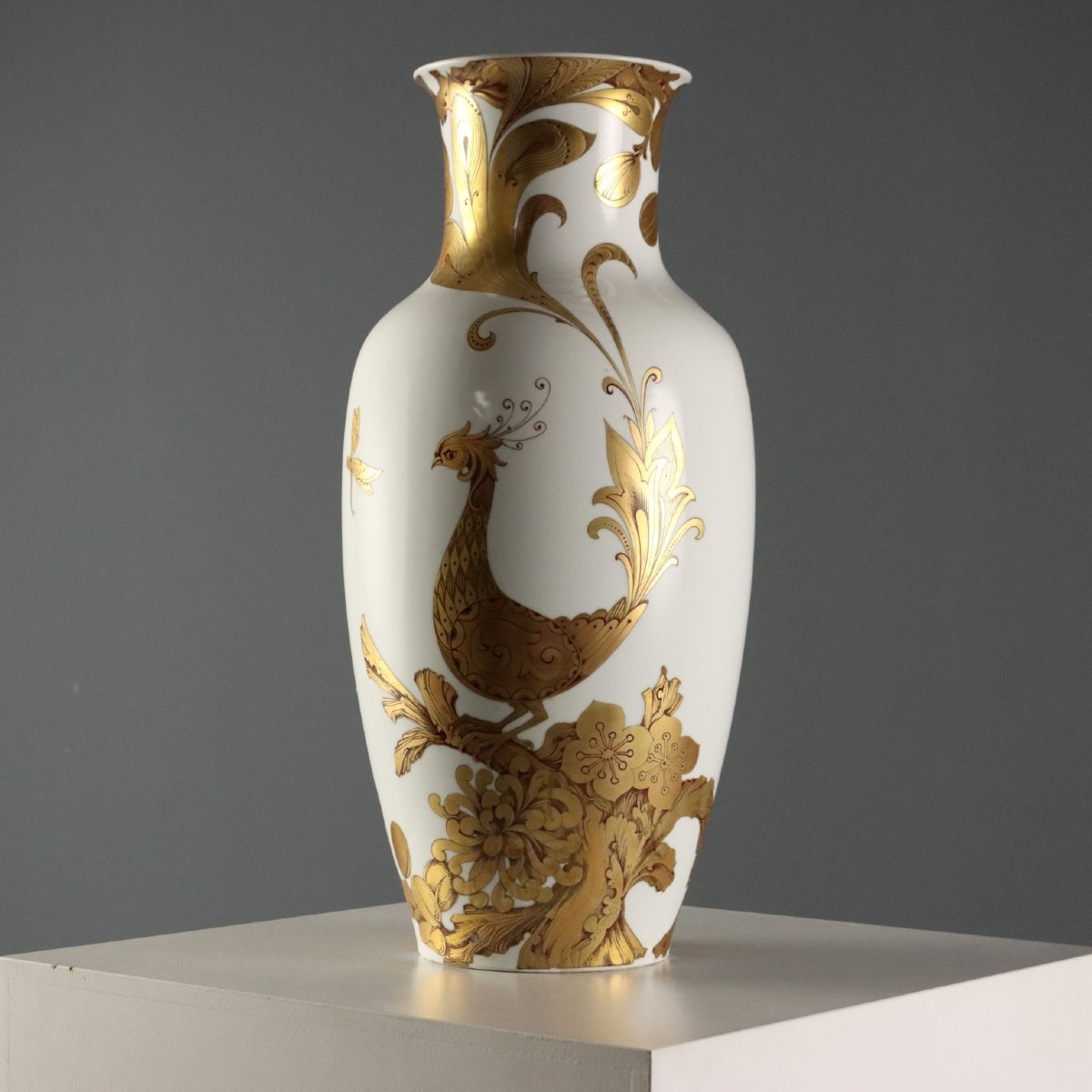 Grande Vaso in Porcellana Manifattura Kaiser Serenade Germania Anni '70