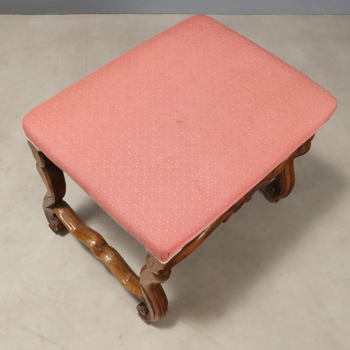 Coppia di Sgabelli Barocchi in Noce Piemonte Inizio XVIII Secolo-photo-2