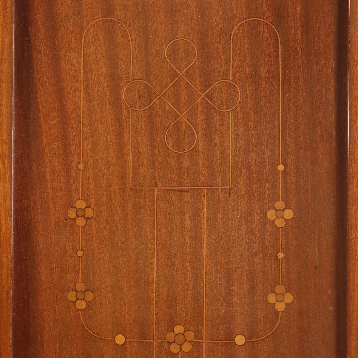 Credenza Liberty in Mogano e Fusioni in Bronzo Italia Inizio XX Secolo-photo-8