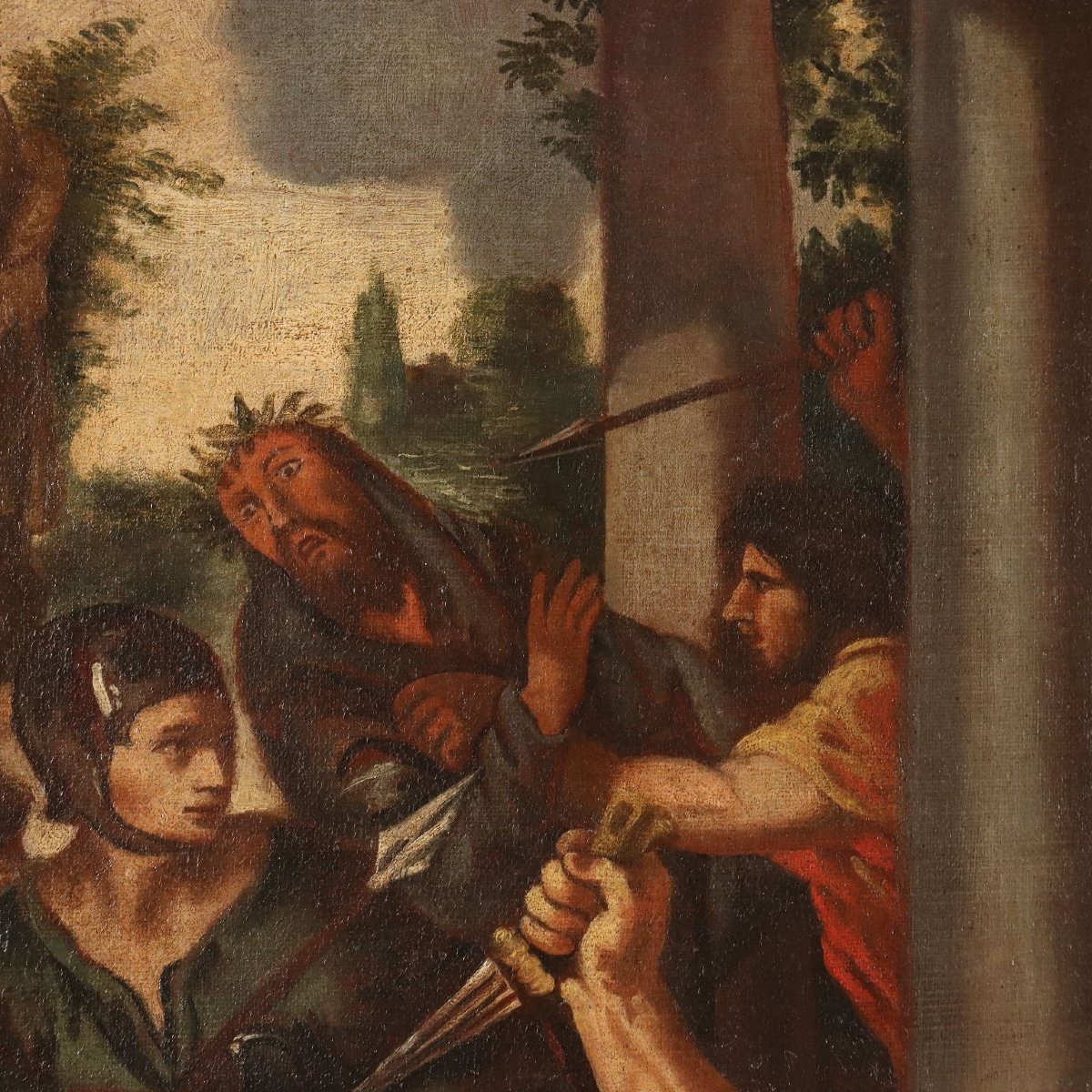 Dipinto L'Età del Ferro Seguace di Pietro da Cortona XVII Secolo-photo-4