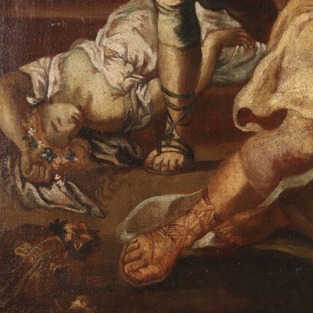 Dipinto L'Età del Ferro Seguace di Pietro da Cortona XVII Secolo-photo-4