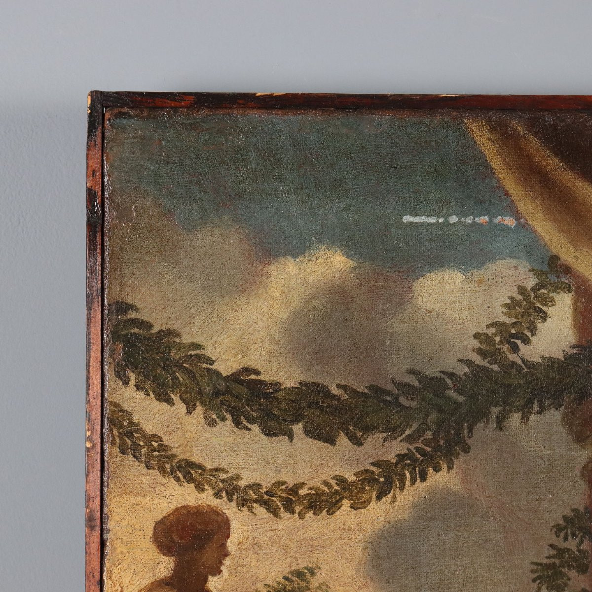Dipinto L'Età del Ferro Seguace di Pietro da Cortona XVII Secolo-photo-5