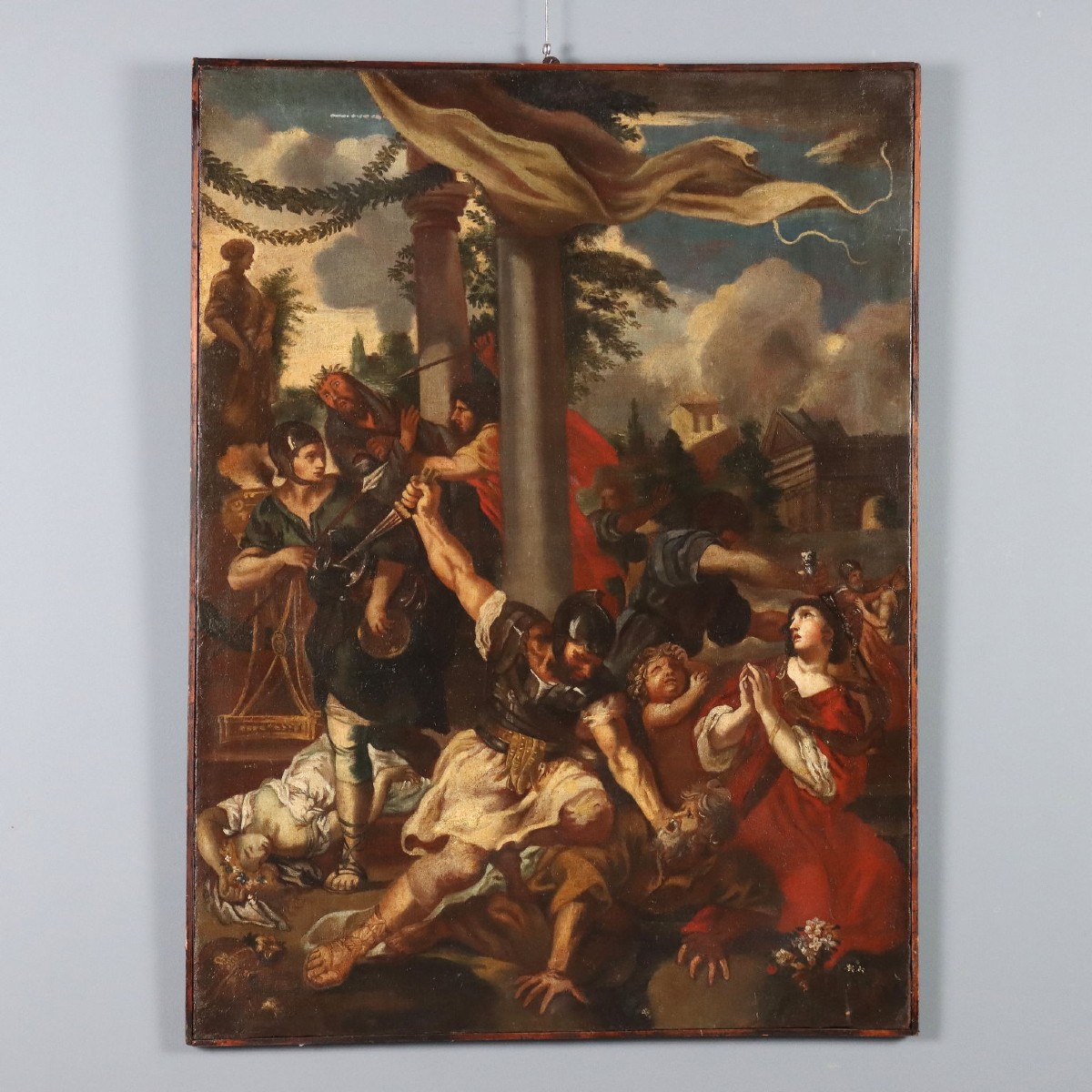 Dipinto L'Età del Ferro Seguace di Pietro da Cortona XVII Secolo