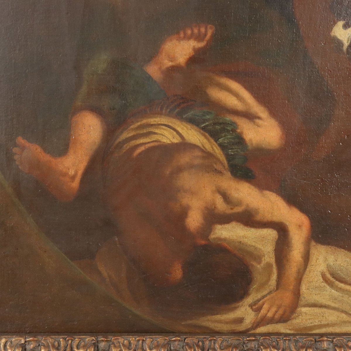 Dipinto con Allegoria dell'America XVIII Secolo-photo-2