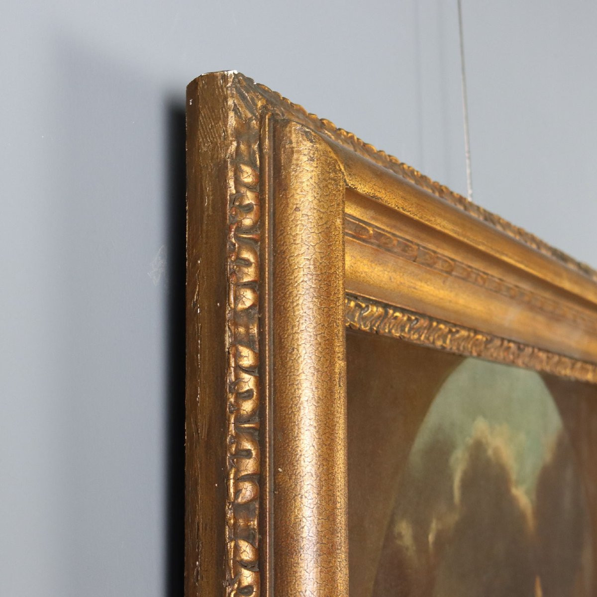 Dipinto con Allegoria dell'America XVIII Secolo-photo-5