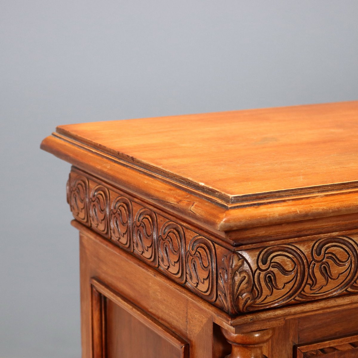 Credenza in Stile Neobarocco in Noce Italia Fine XIX Secolo-photo-4