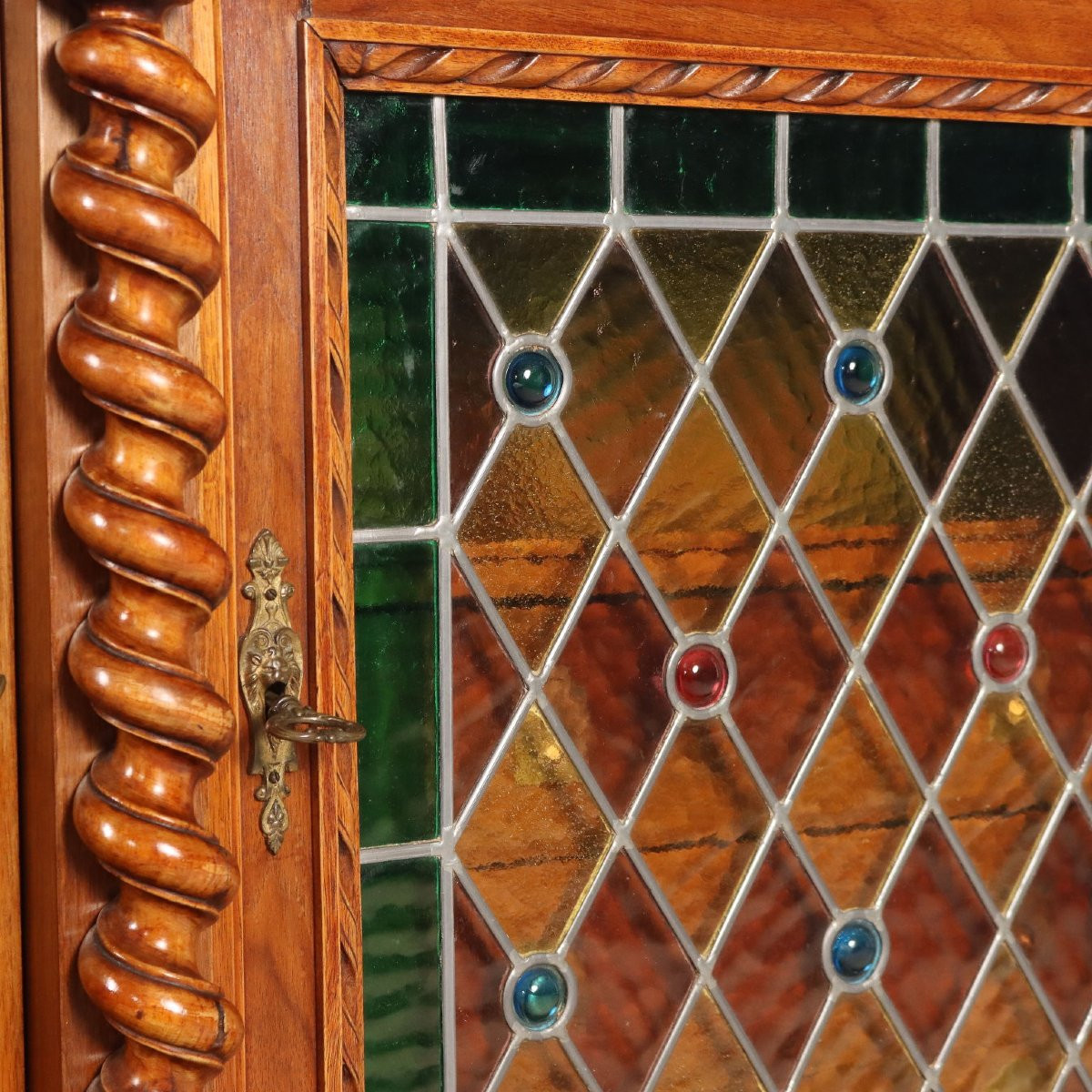 Credenza in Stile Neobarocco in Noce Italia Fine XIX Secolo-photo-6