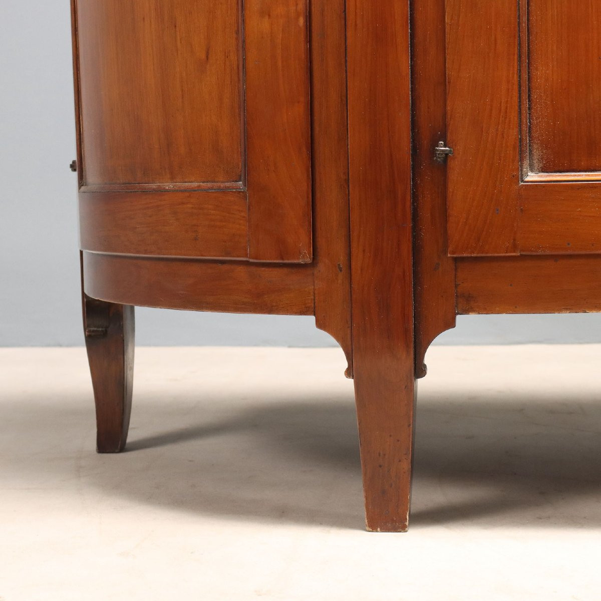 Credenza Scantonata in Ciliegio Italia Inizio XX Secolo-photo-5