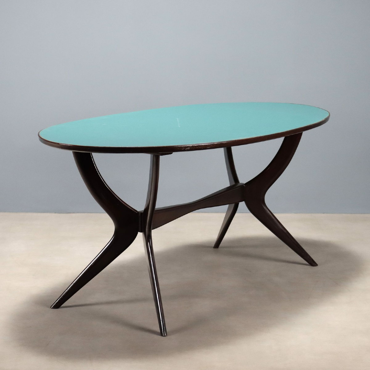 Tavolo Vintage con Piano in Formica Manifattura Italiana Anni '50