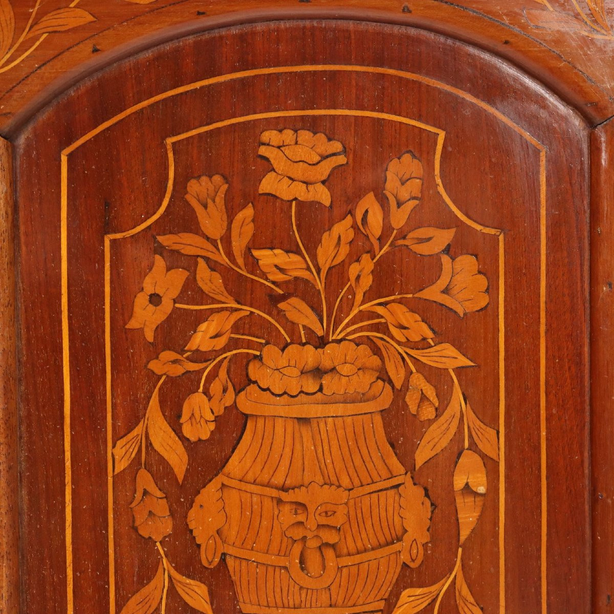 Credenzino Olandese in Mogano con Filettature e Intarsi Olanda Fine XIX secolo-photo-1