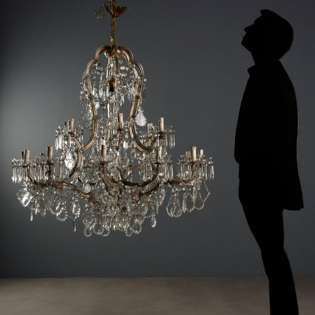 Lampadario Maria Teresa a Diciotto Luci Italia XIX Secolo-photo-2