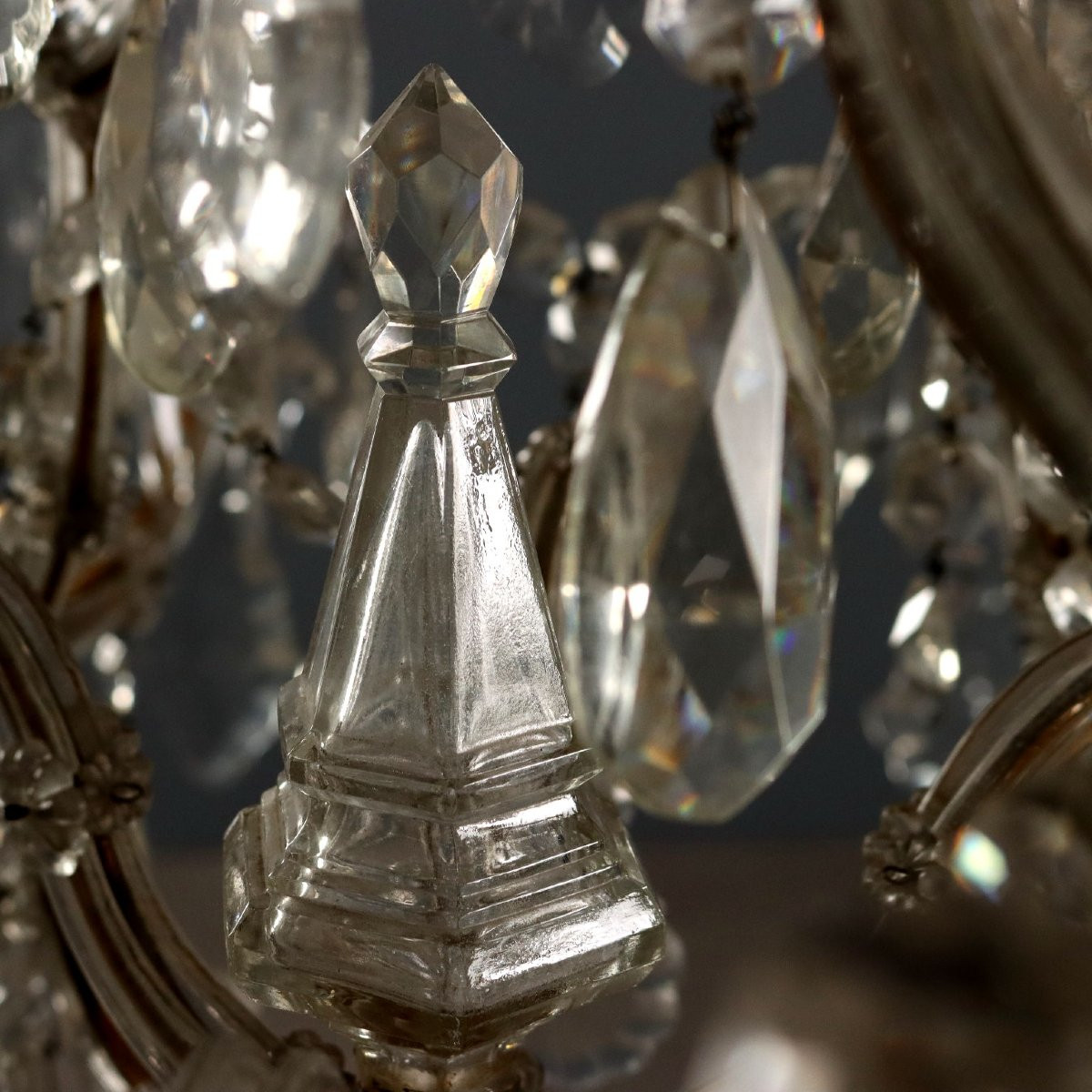 Lampadario Maria Teresa a Diciotto Luci Italia XIX Secolo-photo-4