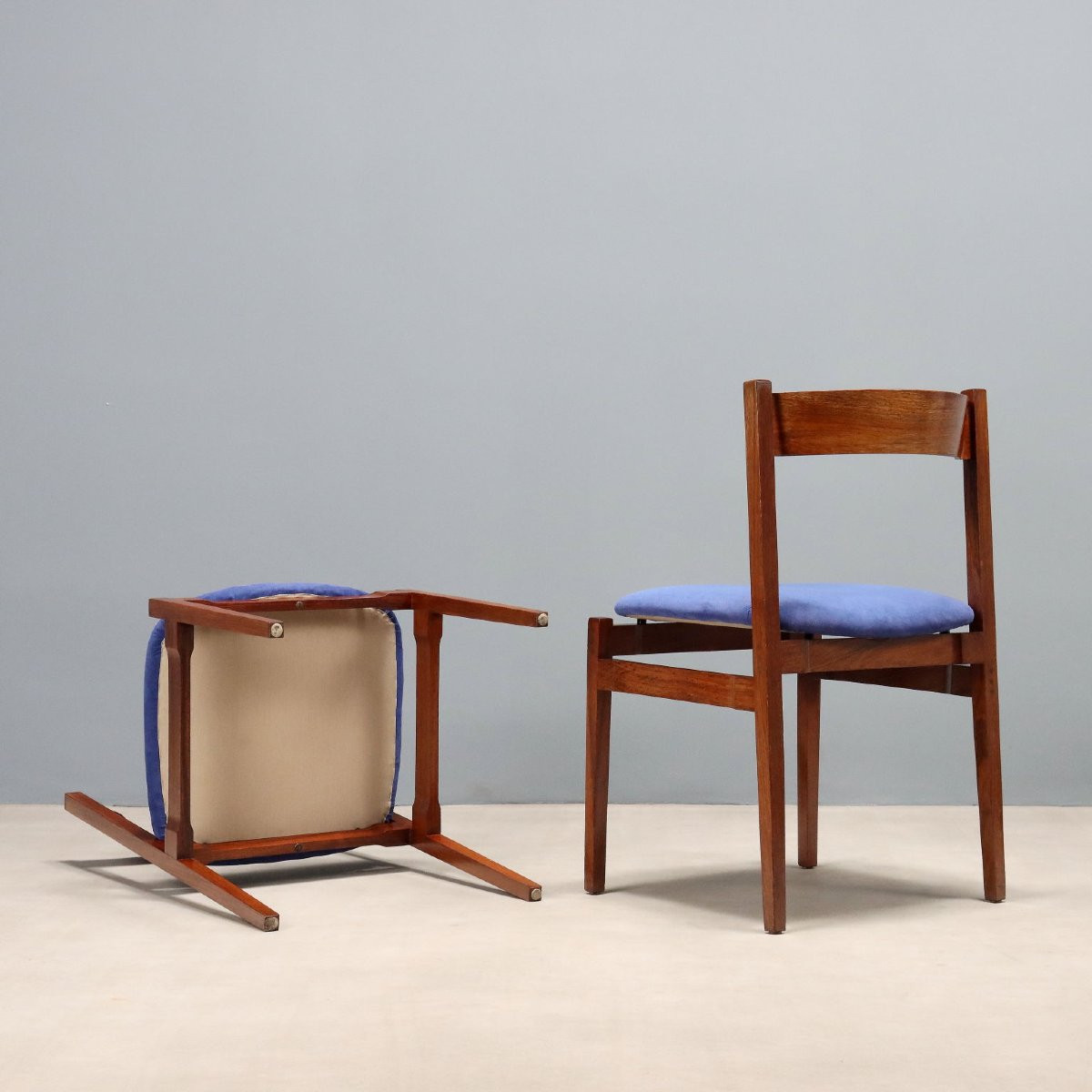 Quattro Sedie '101' di Gianfranco Frattini Produzione Cassina Anni '60-photo-6