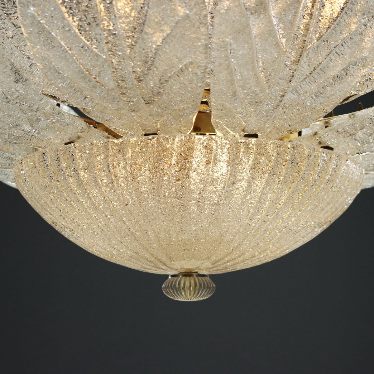 Lampada a Soffitto in Vetro di Murano Anni 90-photo-4