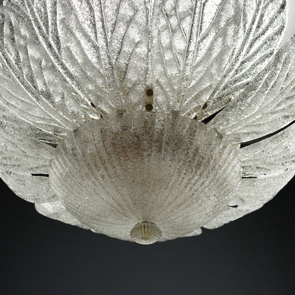 Lampada a Soffitto in Vetro di Murano Anni 90-photo-3