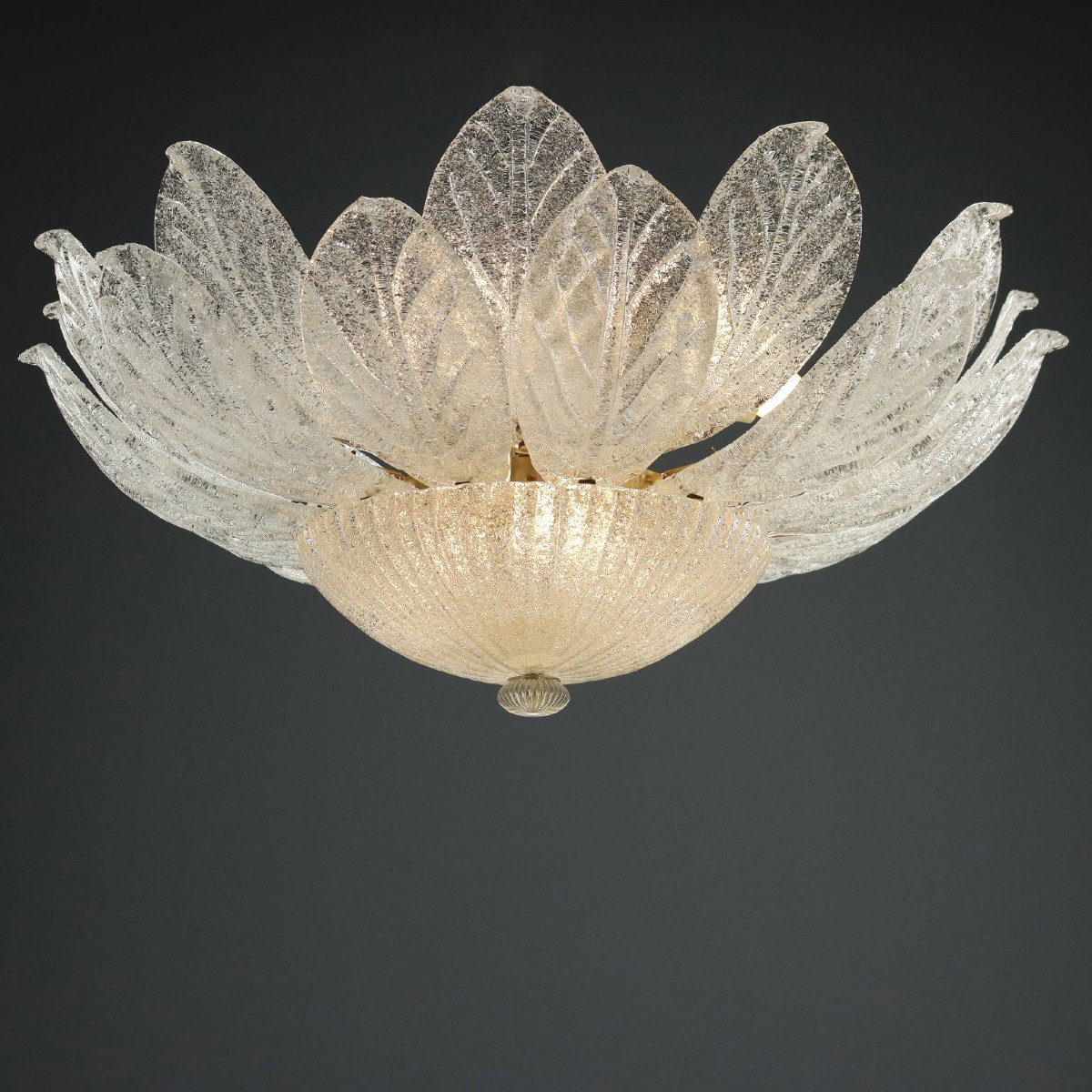Lampada a Soffitto in Vetro di Murano Anni 90