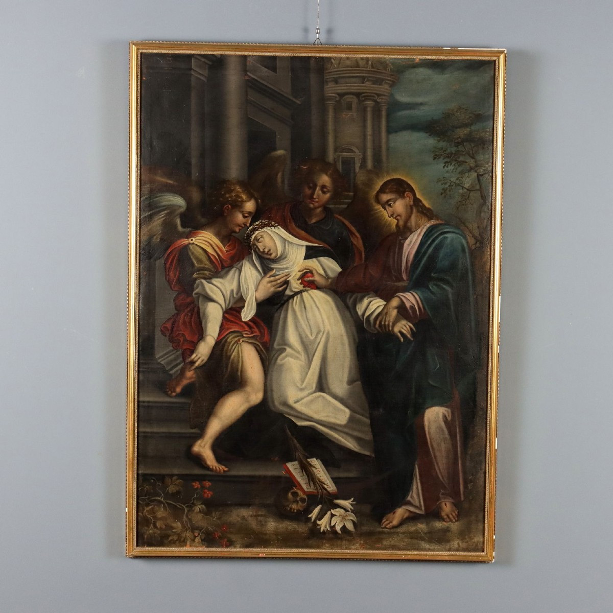 Dipinto Estasi di Santa Caterina da Siena XVII Secolo