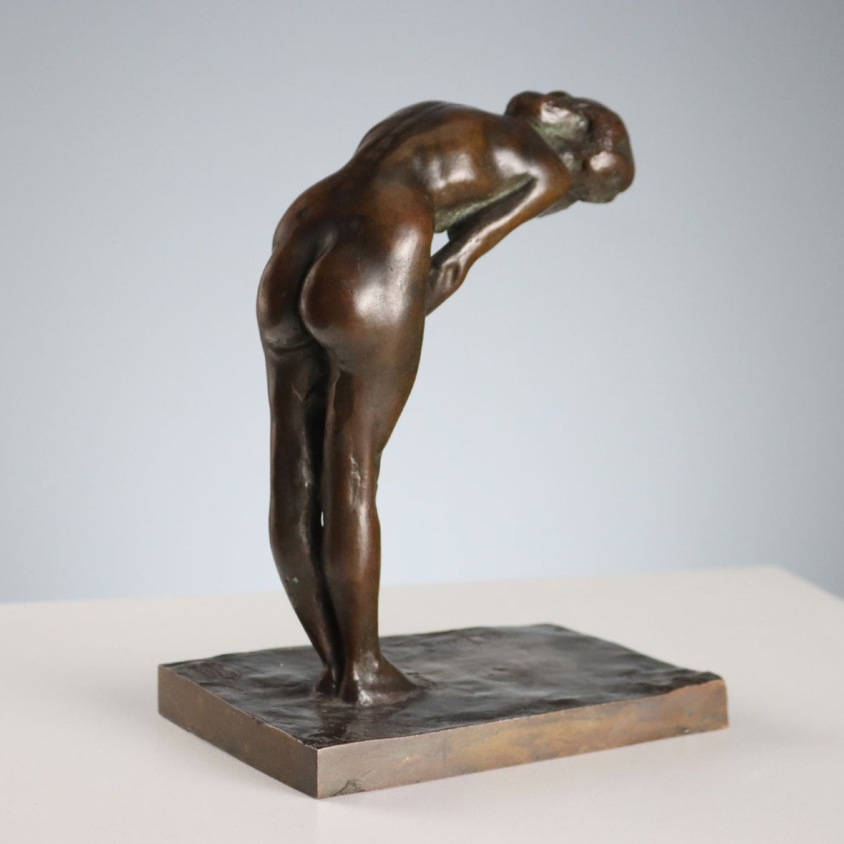 Nudo Femminile in Bronzo Oreste Labò Italia Primi '900-photo-2