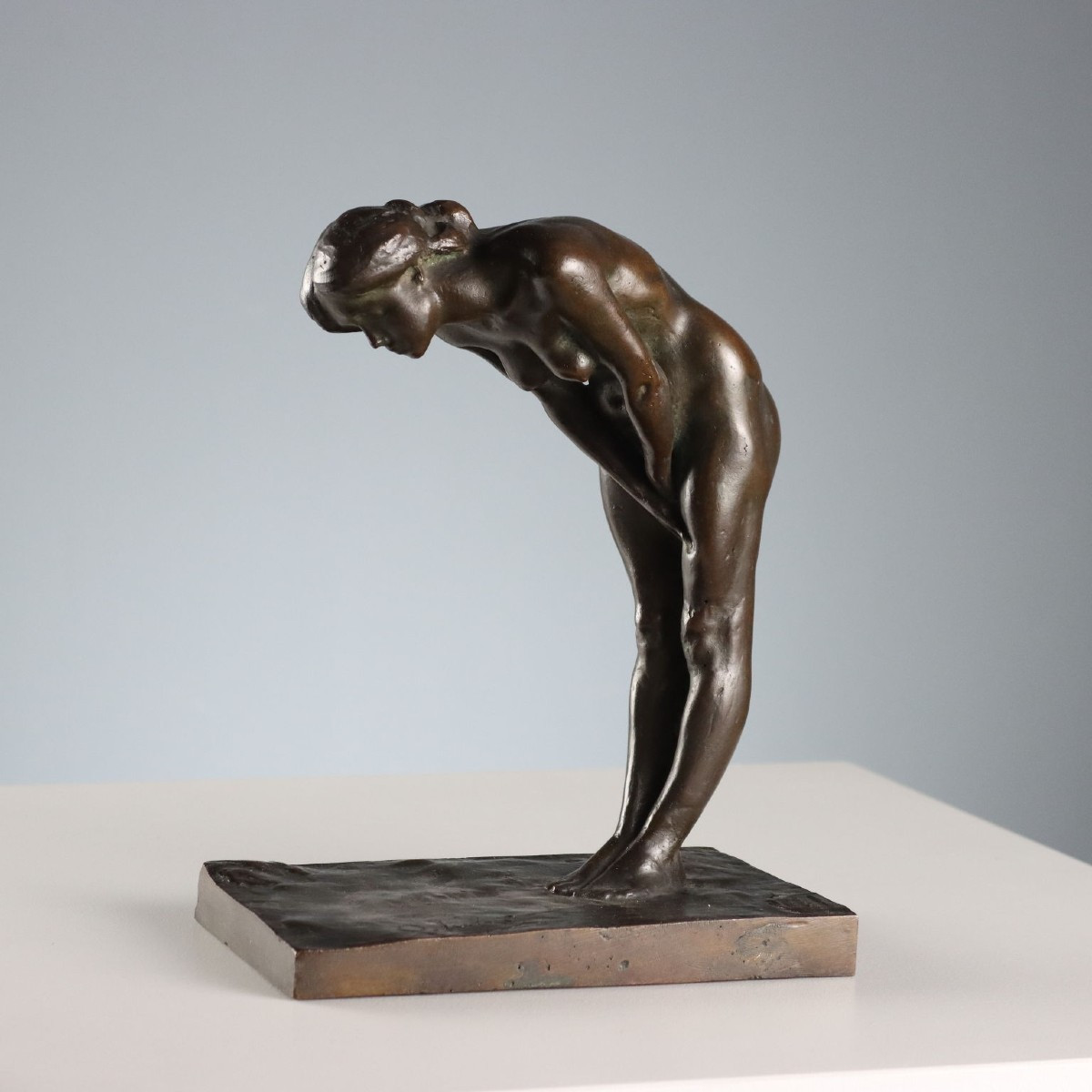 Nudo Femminile in Bronzo Oreste Labò Italia Primi '900