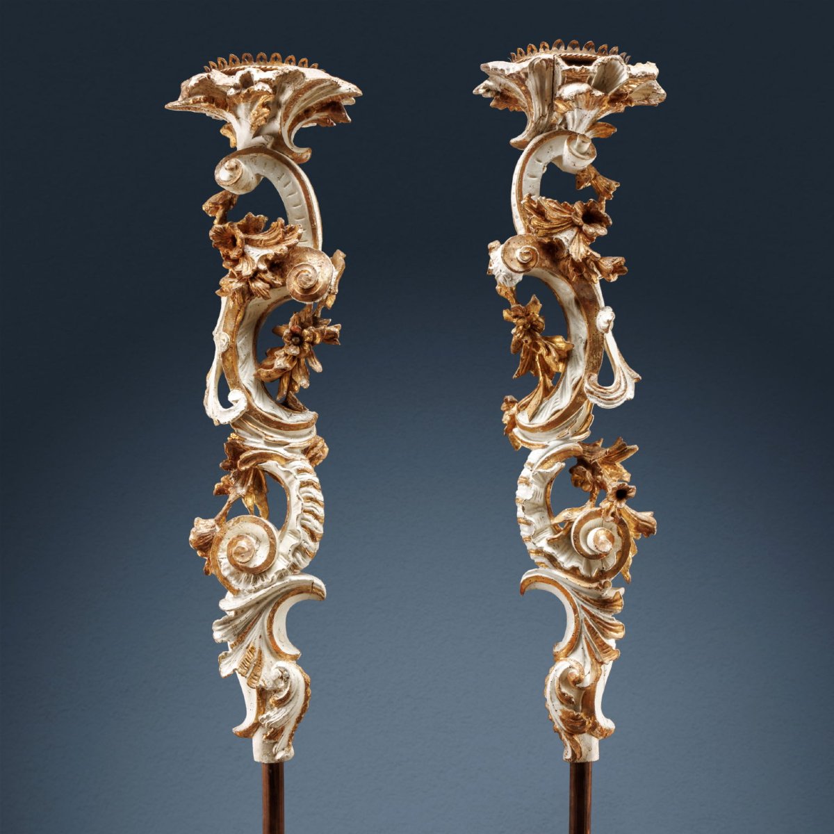 Coppia di Torciere Milano, 1750 ca.-photo-1