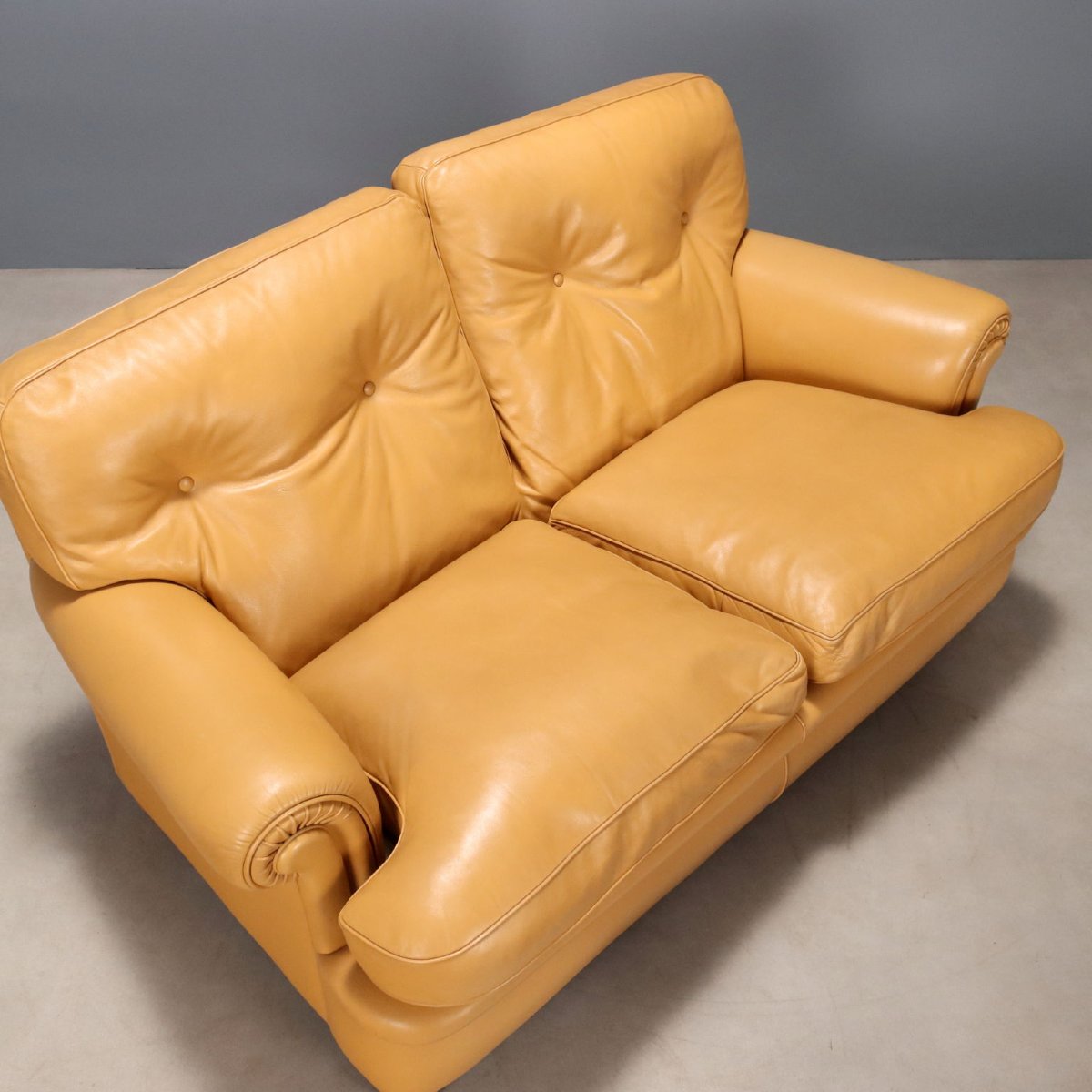 Divano con Pouf 'Dream/B' Produzione Poltrona Frau Anni '80 '90-photo-1