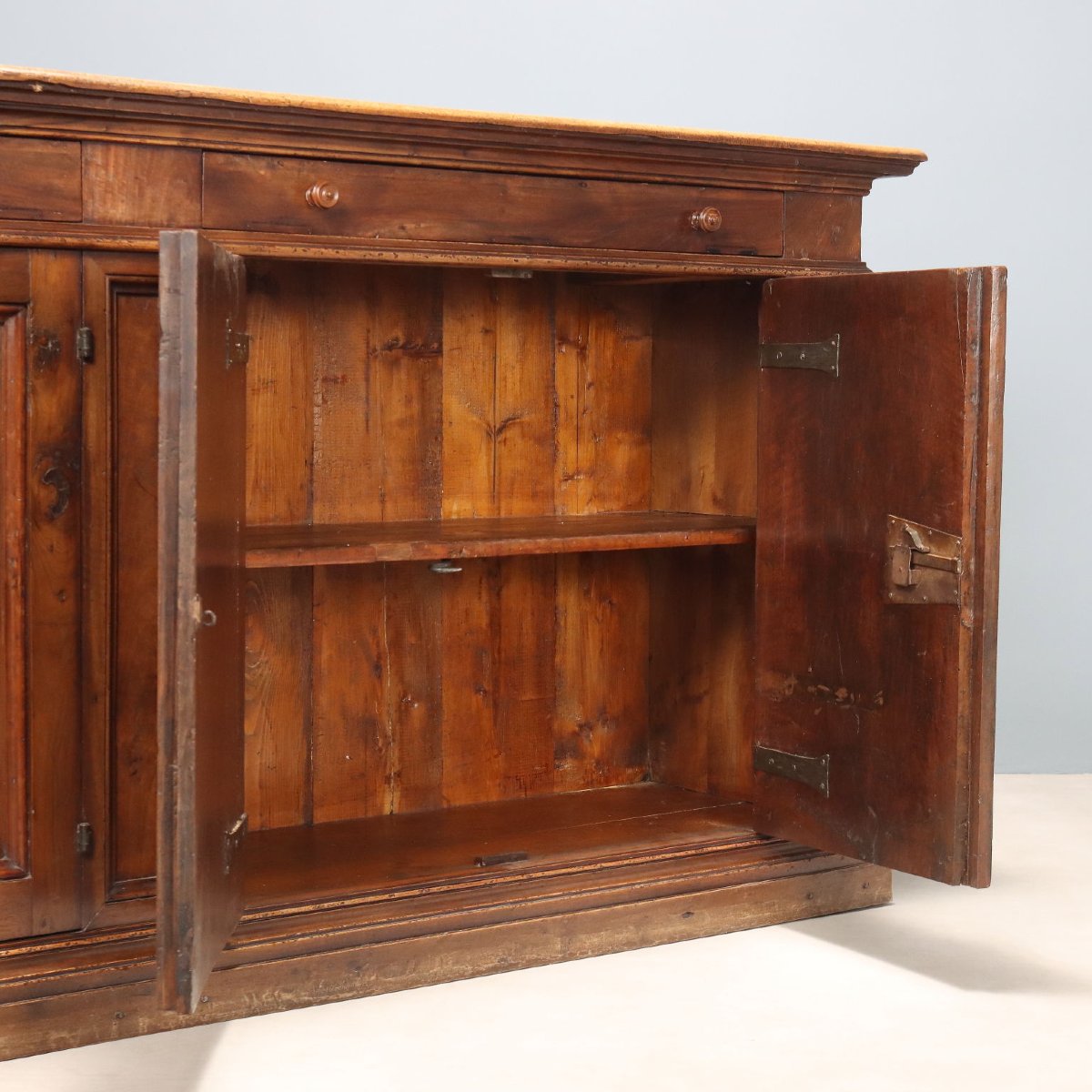 Credenza Barocca in Noce Italia XIX Secolo-photo-3
