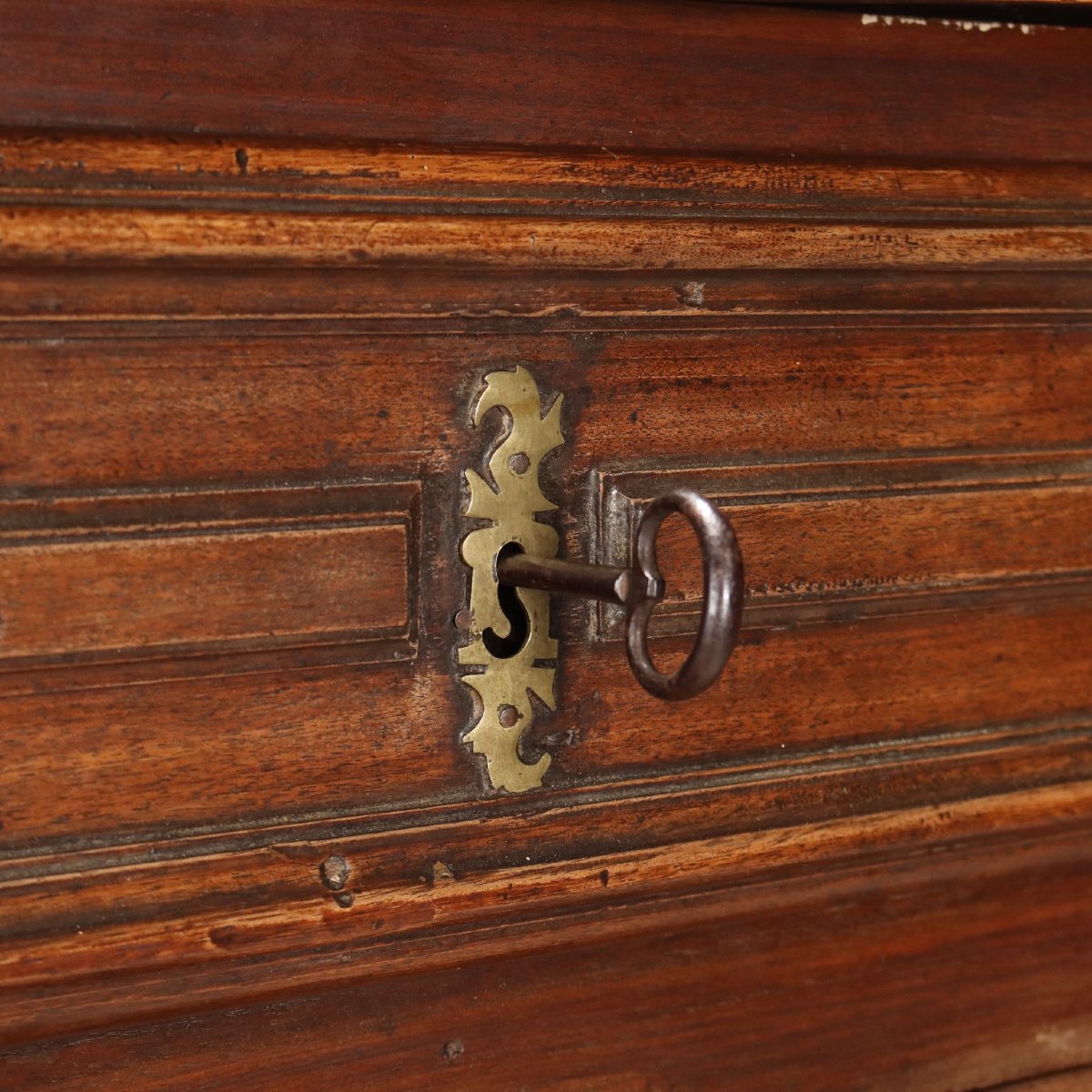 Credenza doppio Corpo Barocca in Noce Piemonte XVIII Secolo-photo-6