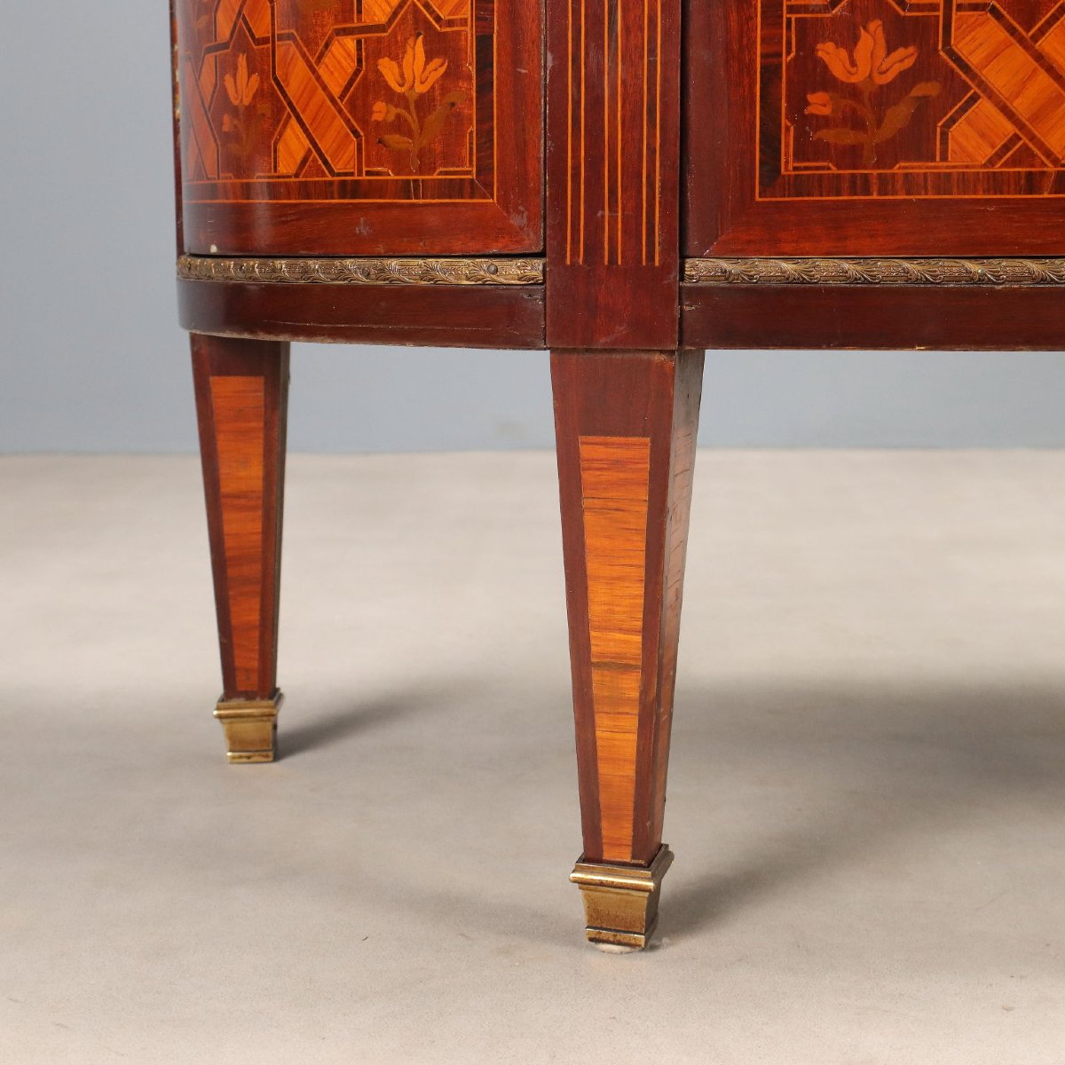 Credenza Demi-Lune in Stile Neoclassico Francia Metà XX Secolo-photo-2