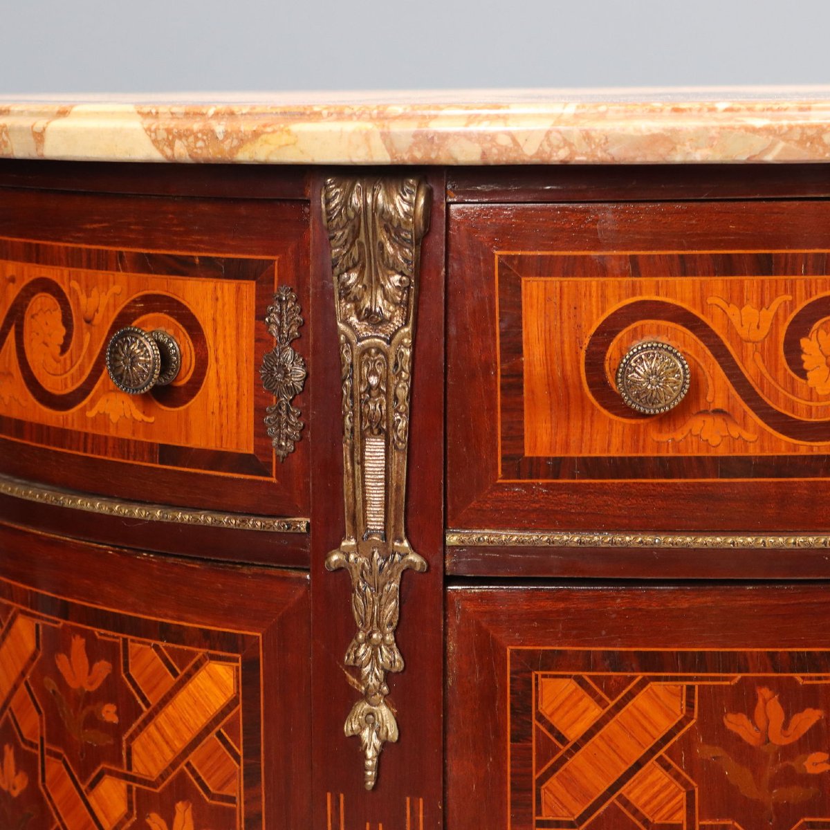 Credenza Demi-Lune in Stile Neoclassico Francia Metà XX Secolo-photo-6