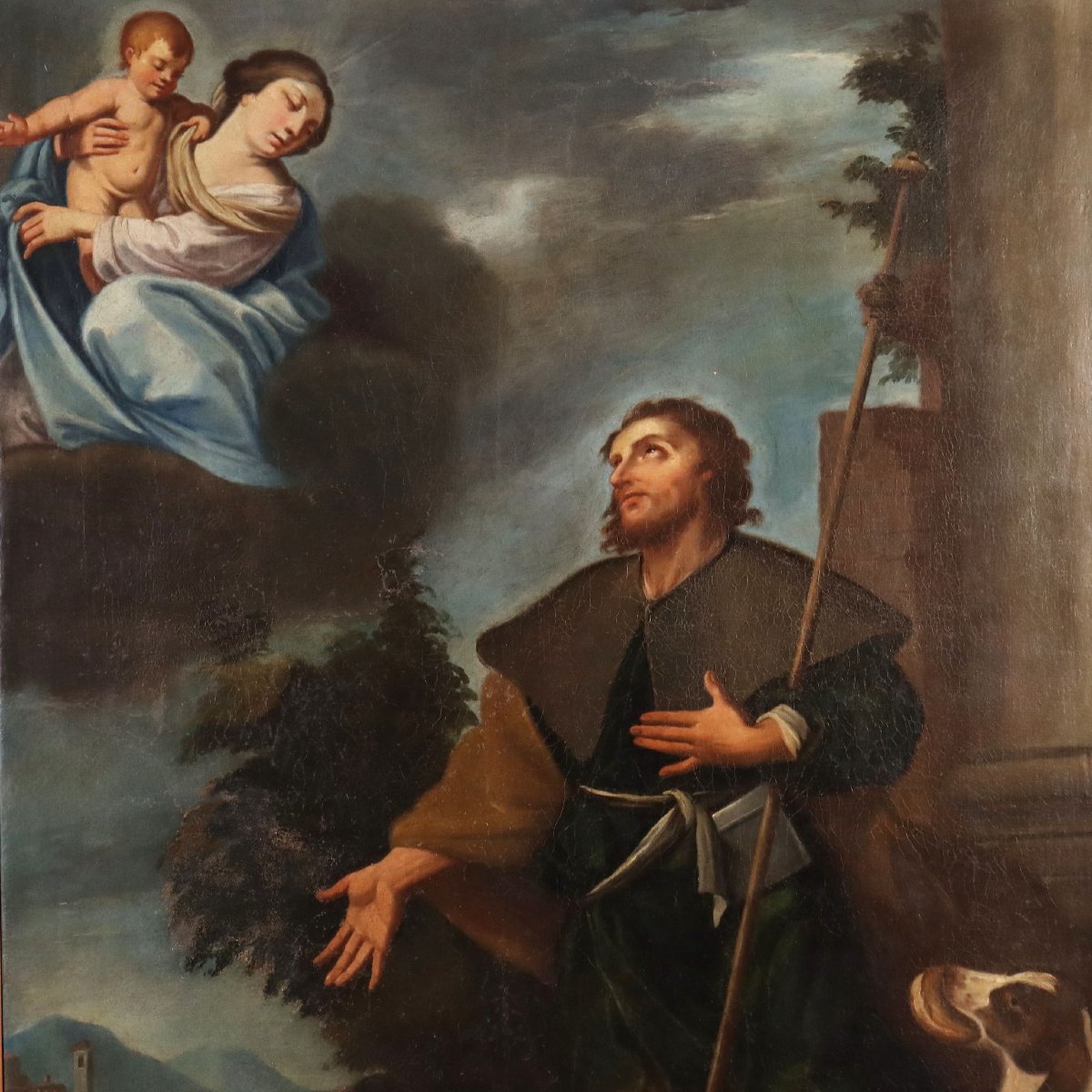 Dipinto Apparizione della Madonna con il Bambino a San Rocco, 1747-photo-3