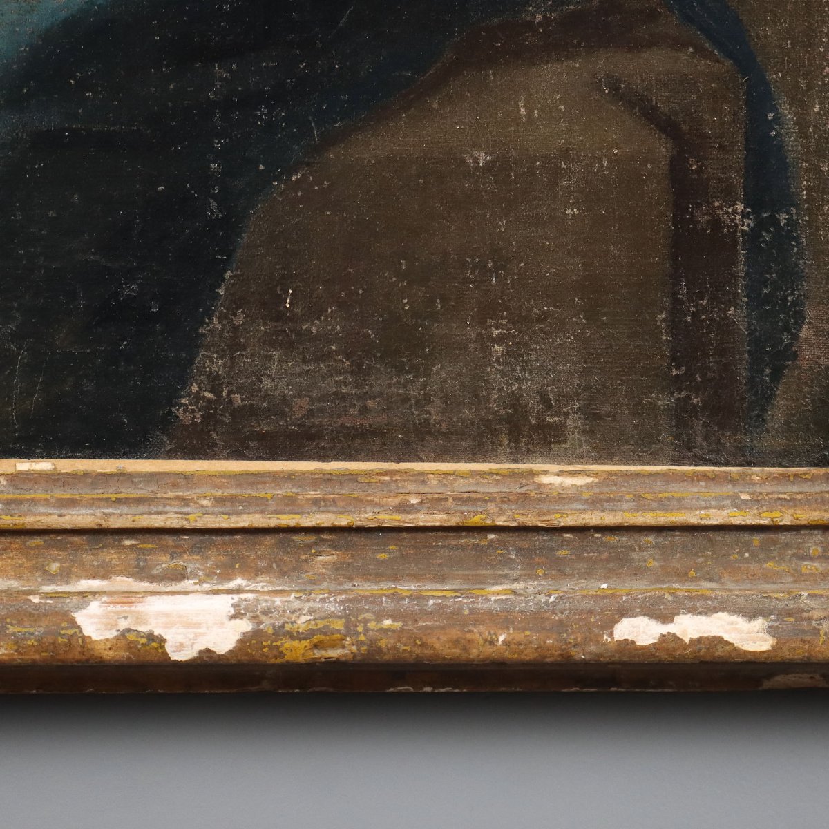 Dipinto Madonna con Bambino Incoronati Olio su Tela XVII Secolo-photo-3