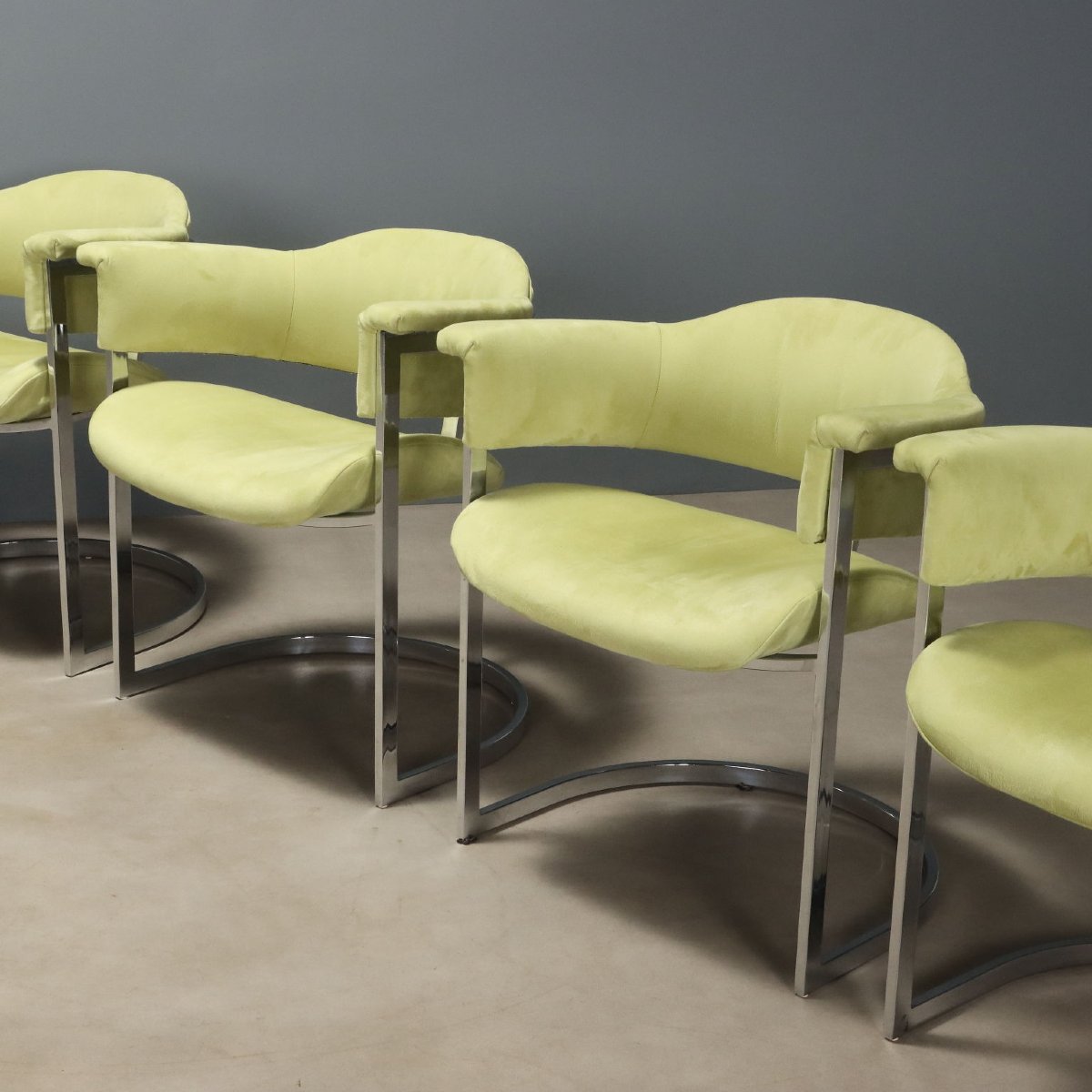 Sei Sedie Anni '70 Saporiti Design di Vittorio Introini-photo-4