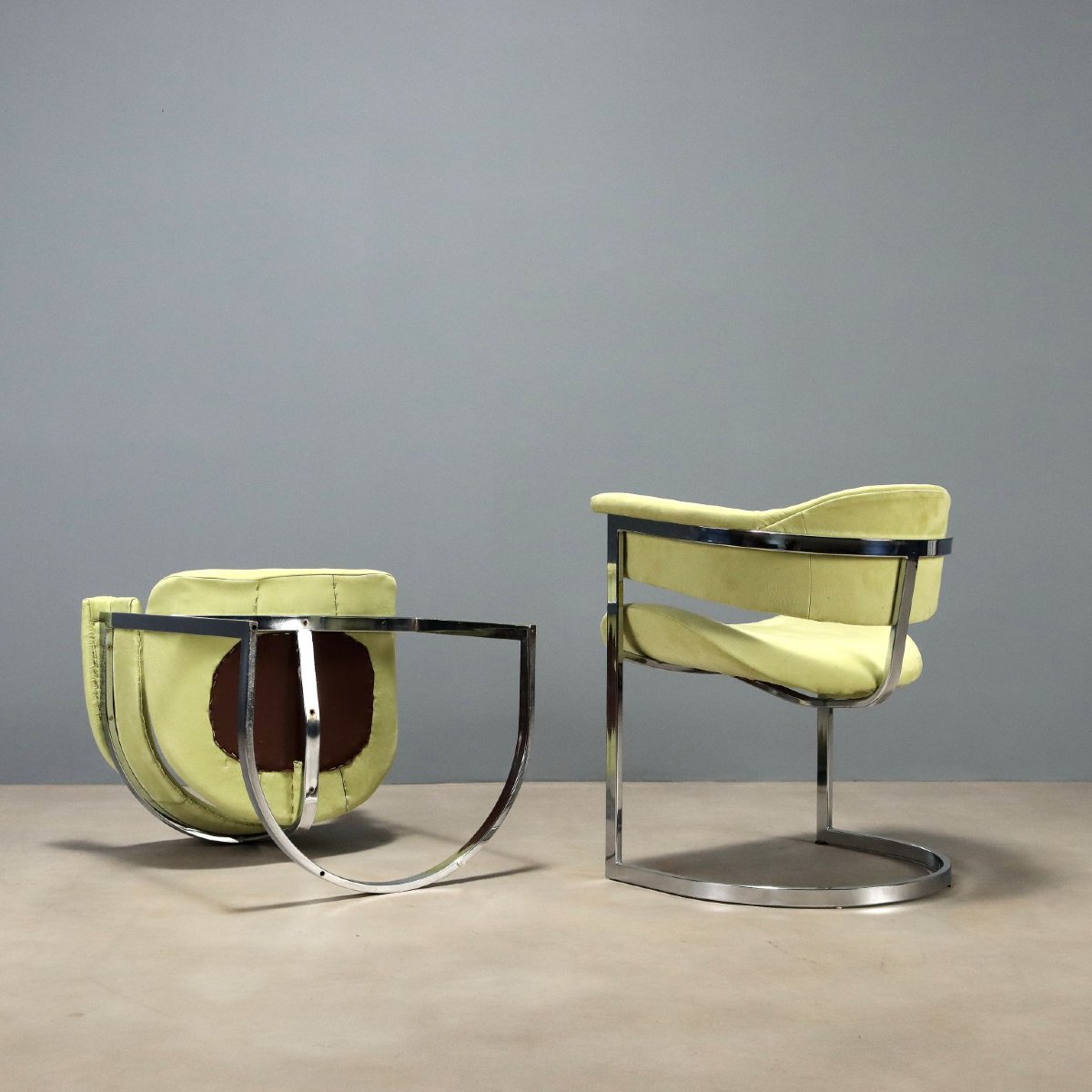 Sei Sedie Anni '70 Saporiti Design di Vittorio Introini-photo-5