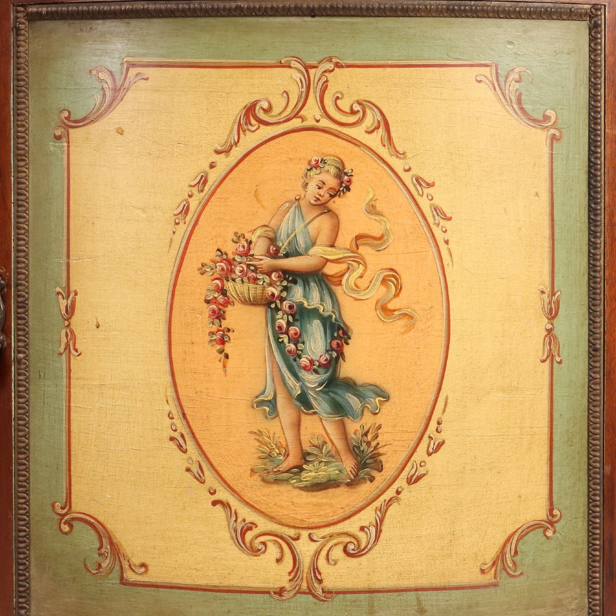 Coppia di Credenze Demi-Lune in Stile Neoclassico Francia Metà XX Secolo-photo-4